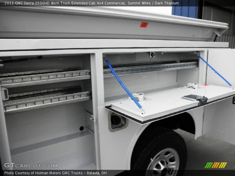 Summit White / Dark Titanium 2011 GMC Sierra 2500HD Work Truck Extended Cab 4x4 Commercial