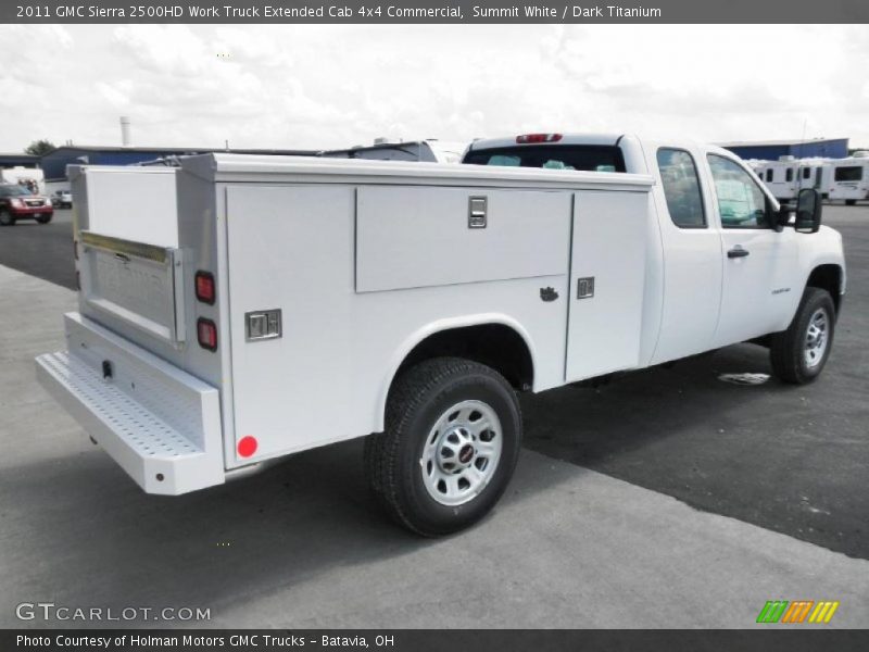 Summit White / Dark Titanium 2011 GMC Sierra 2500HD Work Truck Extended Cab 4x4 Commercial