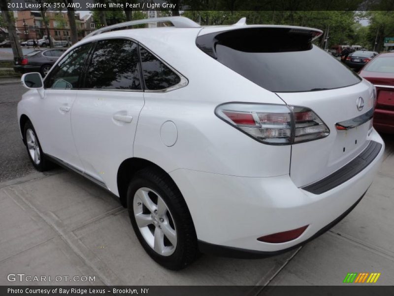 Starfire White Pearl / Light Gray 2011 Lexus RX 350 AWD