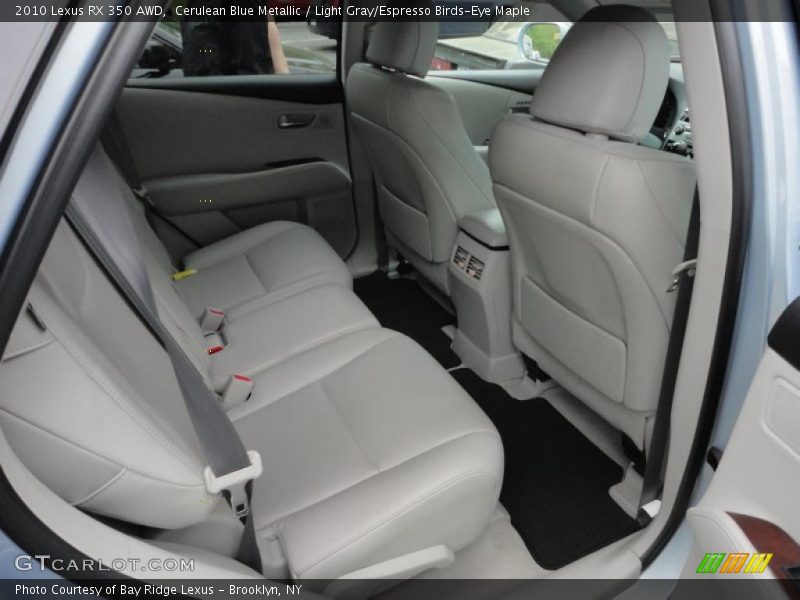 Cerulean Blue Metallic / Light Gray/Espresso Birds-Eye Maple 2010 Lexus RX 350 AWD