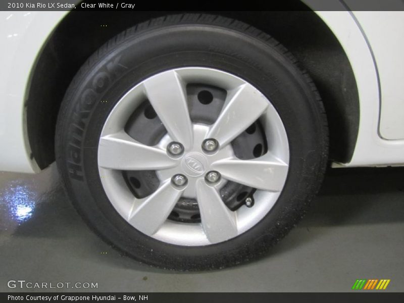 Clear White / Gray 2010 Kia Rio LX Sedan