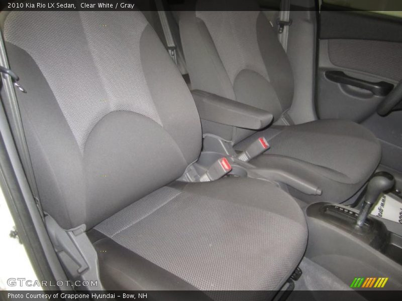 Clear White / Gray 2010 Kia Rio LX Sedan