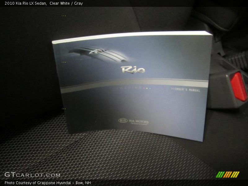 Clear White / Gray 2010 Kia Rio LX Sedan