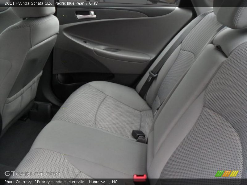 Pacific Blue Pearl / Gray 2011 Hyundai Sonata GLS