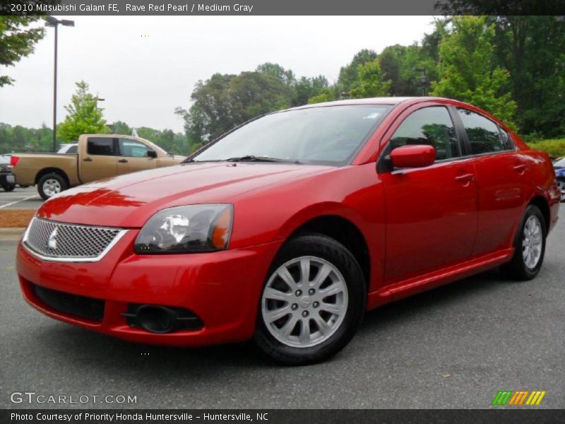 Rave Red Pearl / Medium Gray 2010 Mitsubishi Galant FE