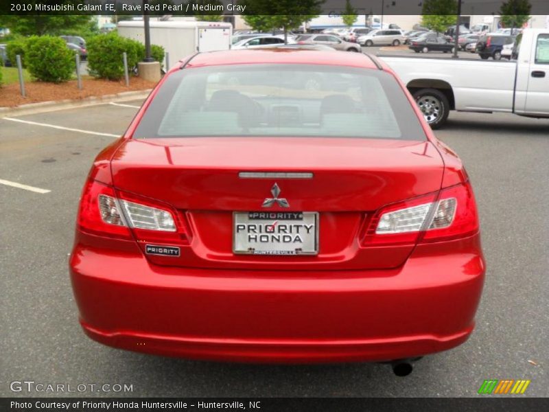 Rave Red Pearl / Medium Gray 2010 Mitsubishi Galant FE