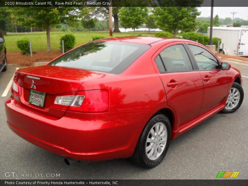 Rave Red Pearl / Medium Gray 2010 Mitsubishi Galant FE