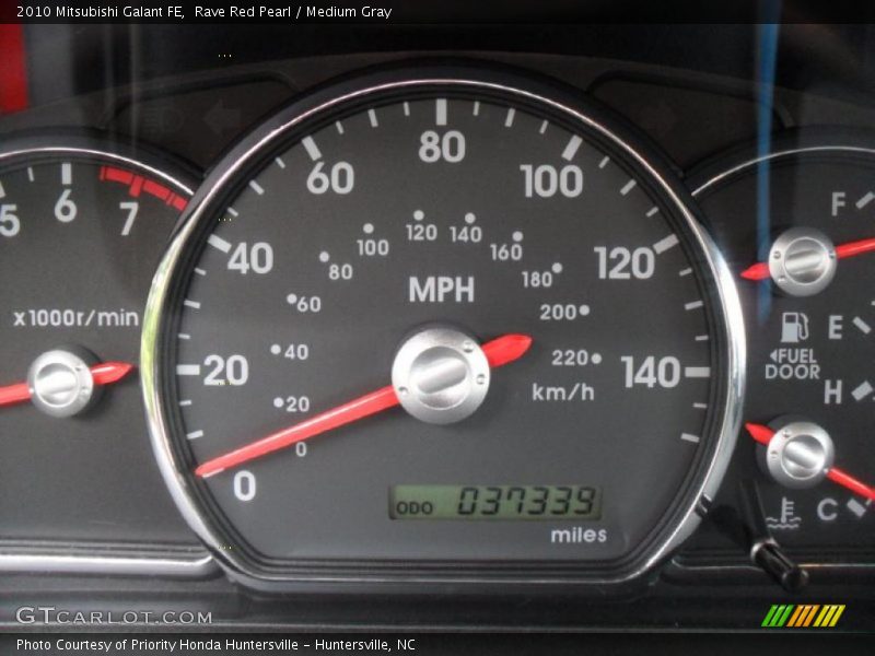 Rave Red Pearl / Medium Gray 2010 Mitsubishi Galant FE