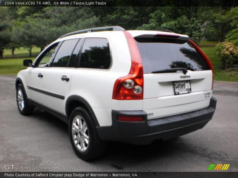 Ice White / Taupe/Light Taupe 2004 Volvo XC90 T6 AWD