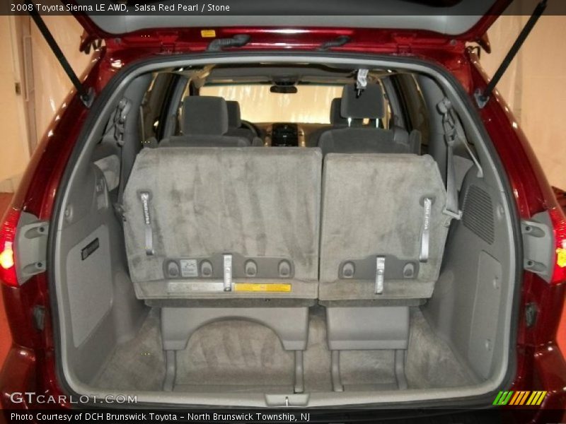 Salsa Red Pearl / Stone 2008 Toyota Sienna LE AWD