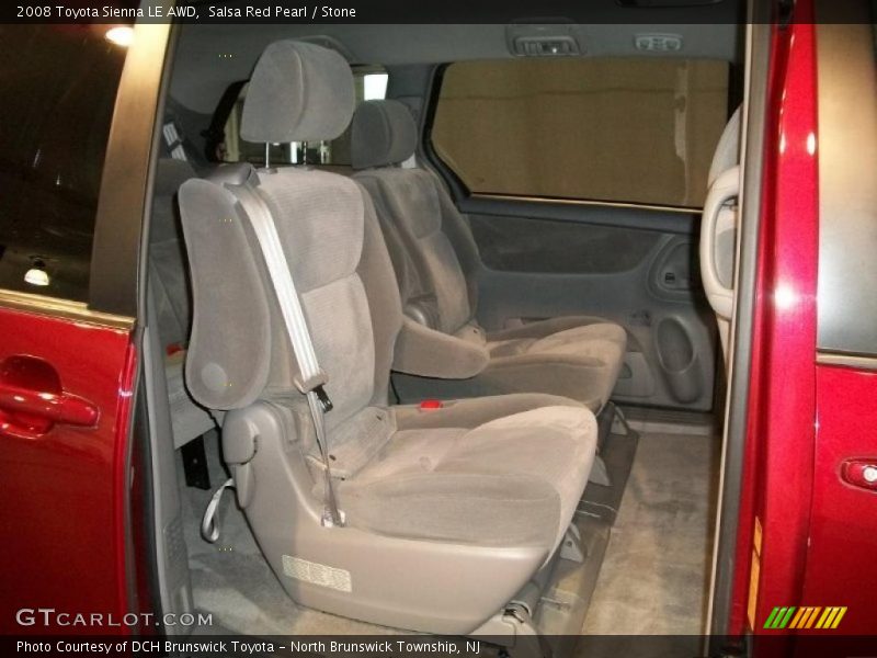 Salsa Red Pearl / Stone 2008 Toyota Sienna LE AWD