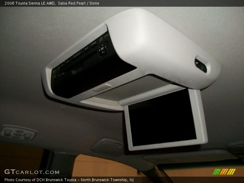 Salsa Red Pearl / Stone 2008 Toyota Sienna LE AWD