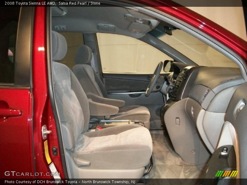Salsa Red Pearl / Stone 2008 Toyota Sienna LE AWD