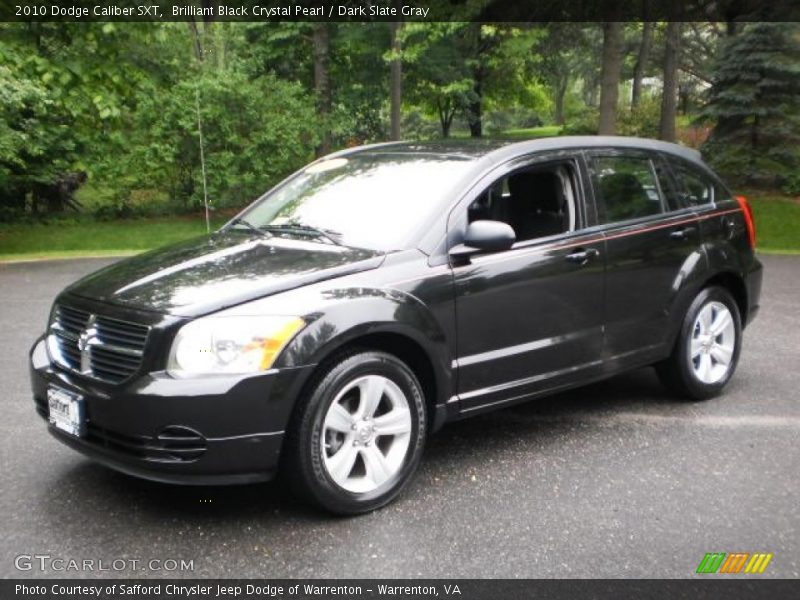 Brilliant Black Crystal Pearl / Dark Slate Gray 2010 Dodge Caliber SXT