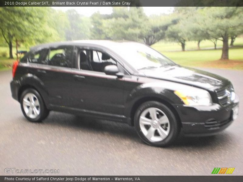 Brilliant Black Crystal Pearl / Dark Slate Gray 2010 Dodge Caliber SXT