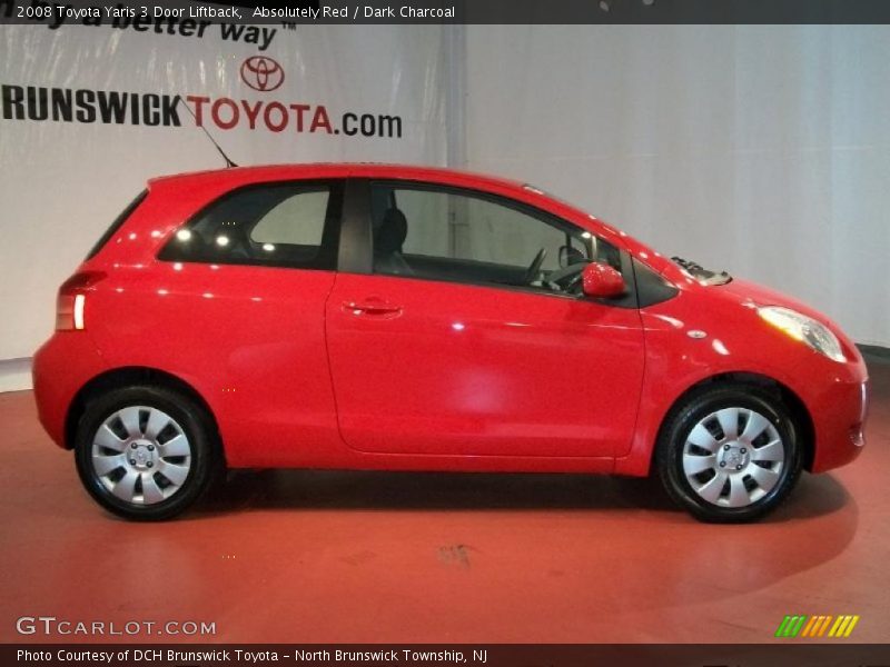 Absolutely Red / Dark Charcoal 2008 Toyota Yaris 3 Door Liftback
