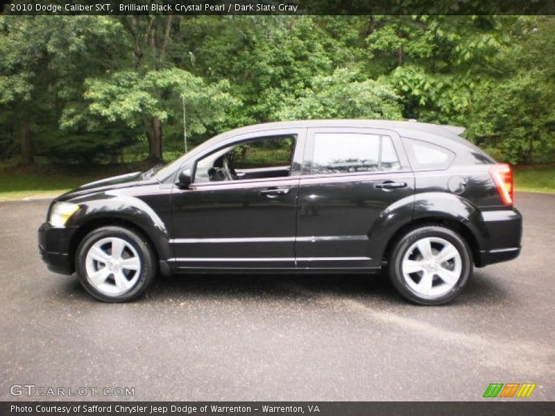 Brilliant Black Crystal Pearl / Dark Slate Gray 2010 Dodge Caliber SXT