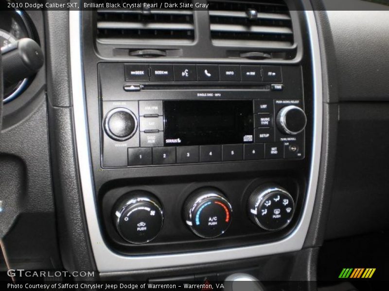 Brilliant Black Crystal Pearl / Dark Slate Gray 2010 Dodge Caliber SXT