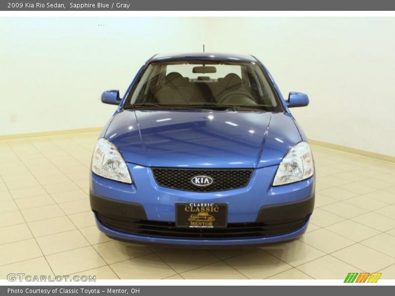 Sapphire Blue / Gray 2009 Kia Rio Sedan