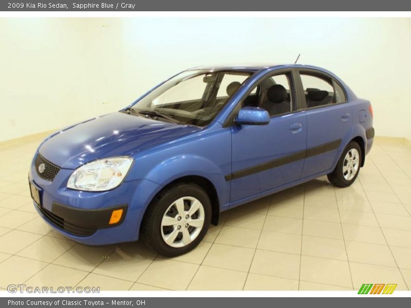 Sapphire Blue / Gray 2009 Kia Rio Sedan