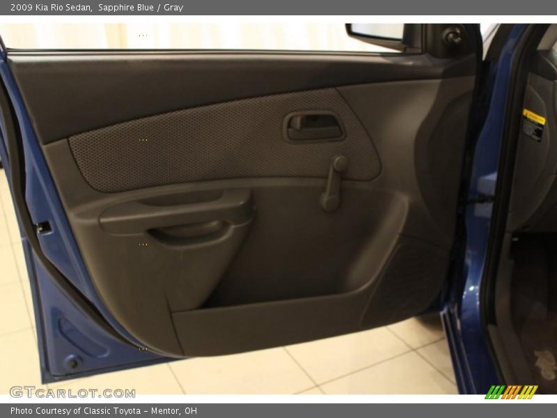 Sapphire Blue / Gray 2009 Kia Rio Sedan