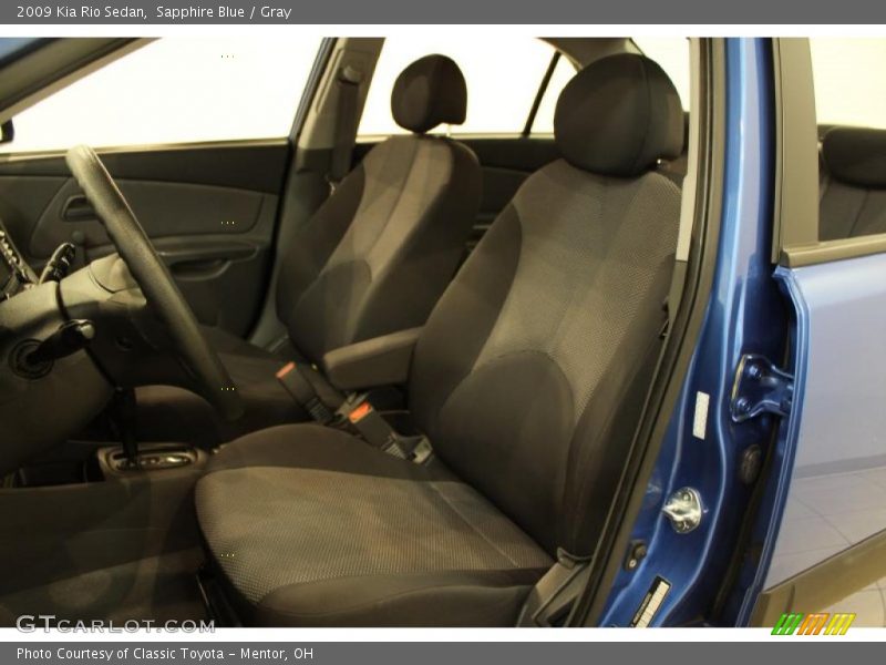 Sapphire Blue / Gray 2009 Kia Rio Sedan