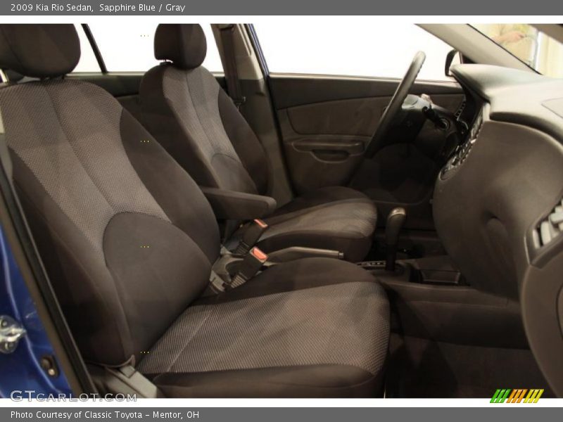 Sapphire Blue / Gray 2009 Kia Rio Sedan