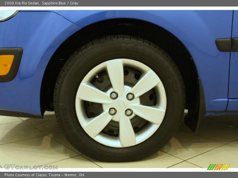Sapphire Blue / Gray 2009 Kia Rio Sedan