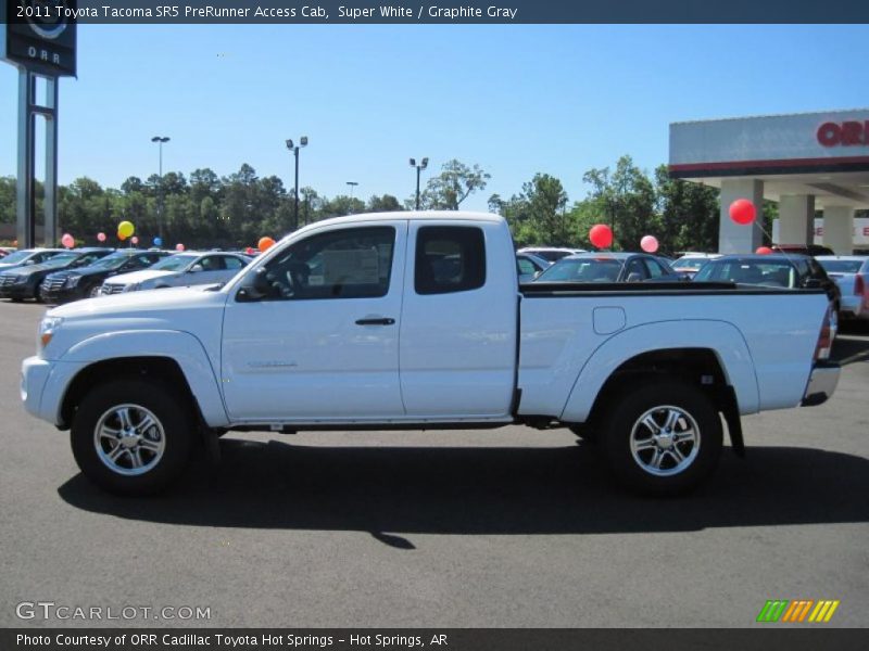 Super White / Graphite Gray 2011 Toyota Tacoma SR5 PreRunner Access Cab