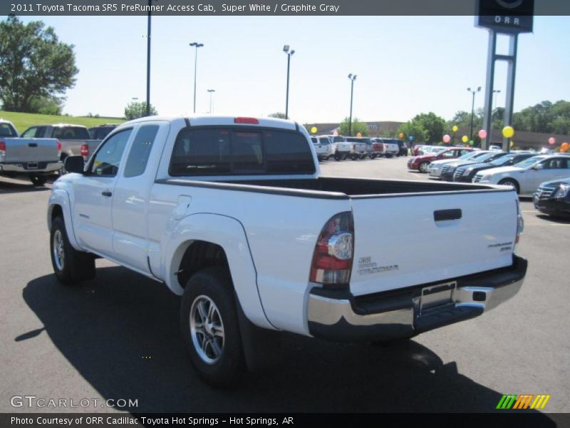 Super White / Graphite Gray 2011 Toyota Tacoma SR5 PreRunner Access Cab
