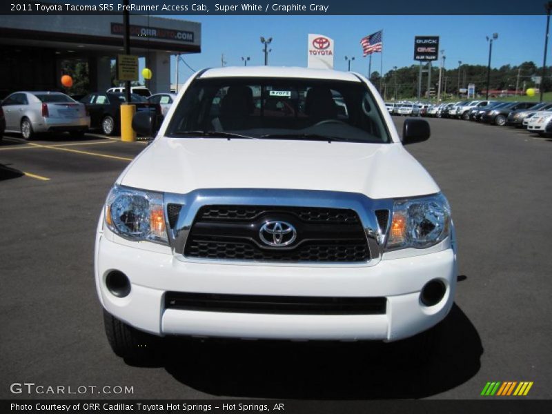 Super White / Graphite Gray 2011 Toyota Tacoma SR5 PreRunner Access Cab