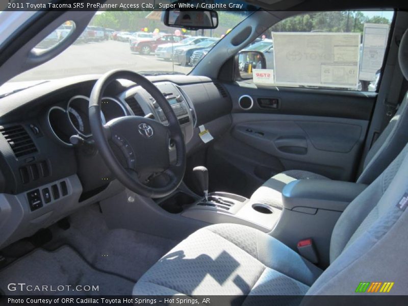 Super White / Graphite Gray 2011 Toyota Tacoma SR5 PreRunner Access Cab