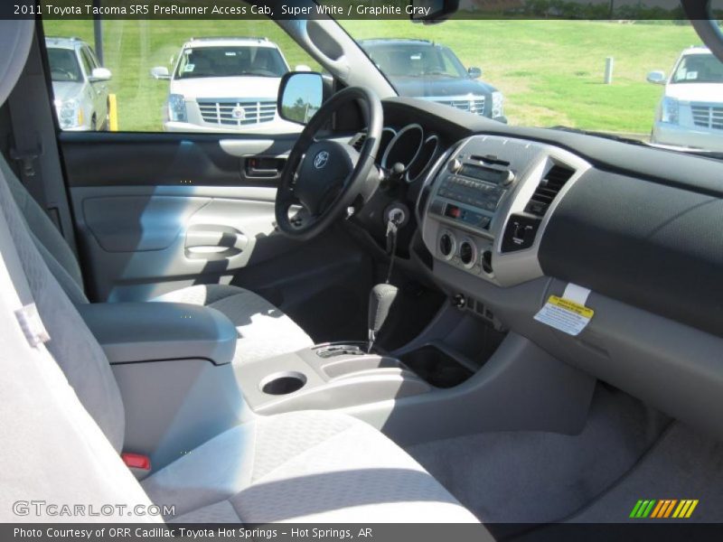 Super White / Graphite Gray 2011 Toyota Tacoma SR5 PreRunner Access Cab