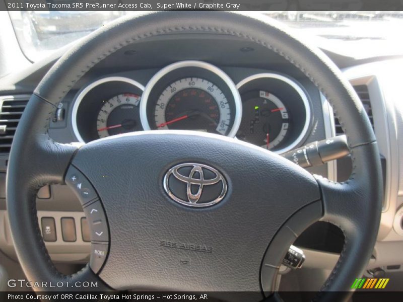 Super White / Graphite Gray 2011 Toyota Tacoma SR5 PreRunner Access Cab