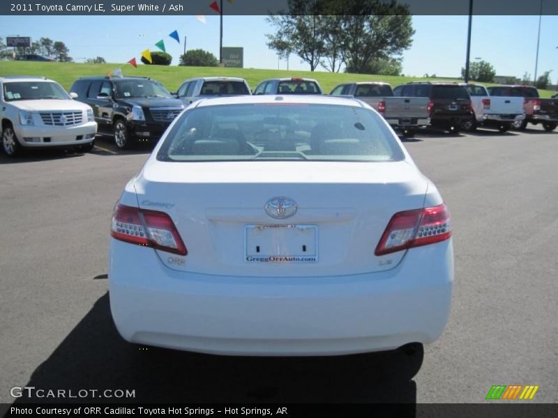 Super White / Ash 2011 Toyota Camry LE