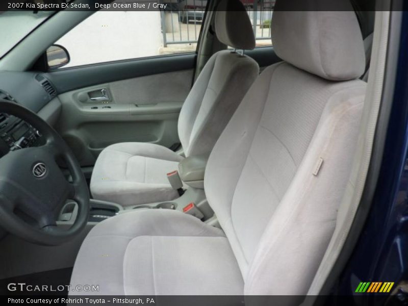 Deep Ocean Blue / Gray 2007 Kia Spectra EX Sedan