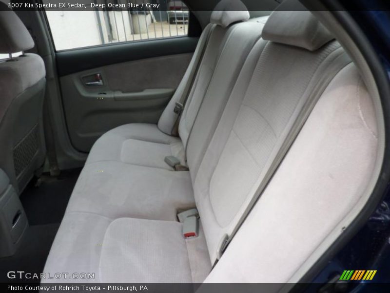 Deep Ocean Blue / Gray 2007 Kia Spectra EX Sedan