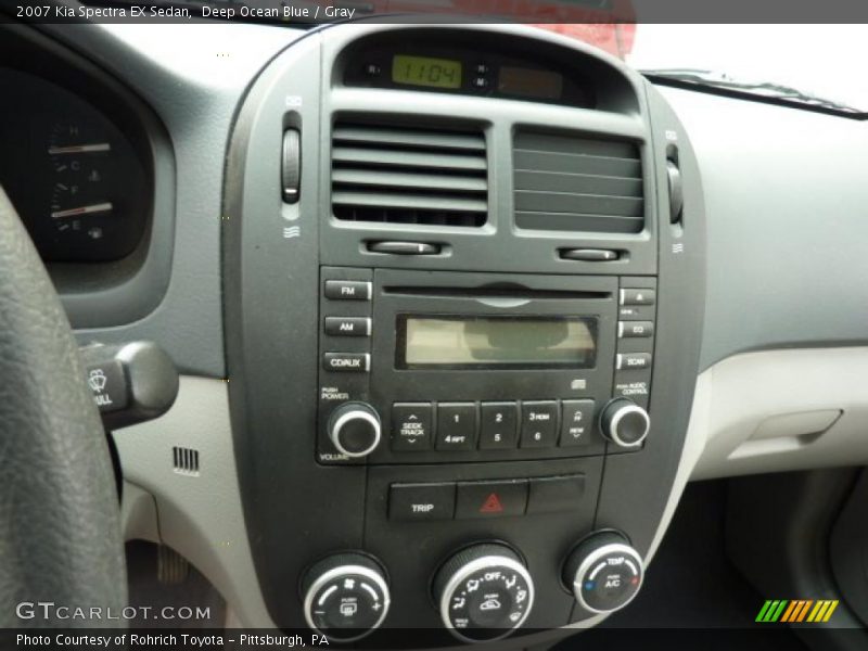 Deep Ocean Blue / Gray 2007 Kia Spectra EX Sedan
