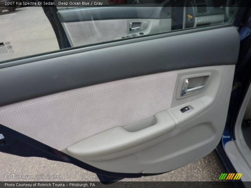 Deep Ocean Blue / Gray 2007 Kia Spectra EX Sedan