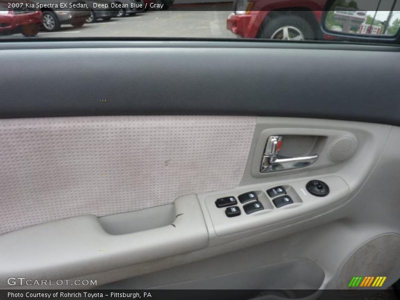 Deep Ocean Blue / Gray 2007 Kia Spectra EX Sedan