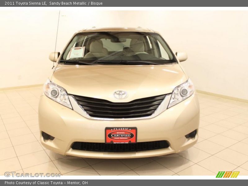 Sandy Beach Metallic / Bisque 2011 Toyota Sienna LE