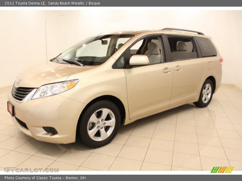 Sandy Beach Metallic / Bisque 2011 Toyota Sienna LE