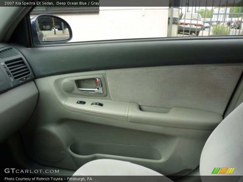 Deep Ocean Blue / Gray 2007 Kia Spectra EX Sedan