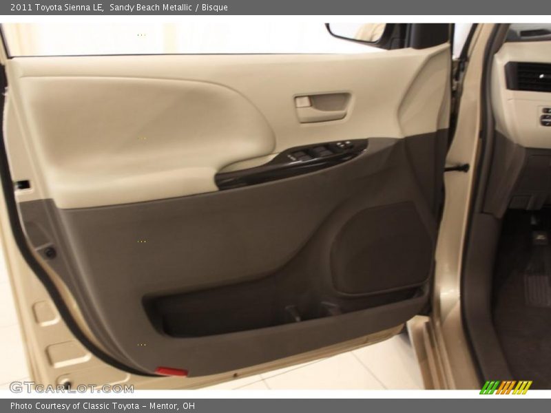Sandy Beach Metallic / Bisque 2011 Toyota Sienna LE