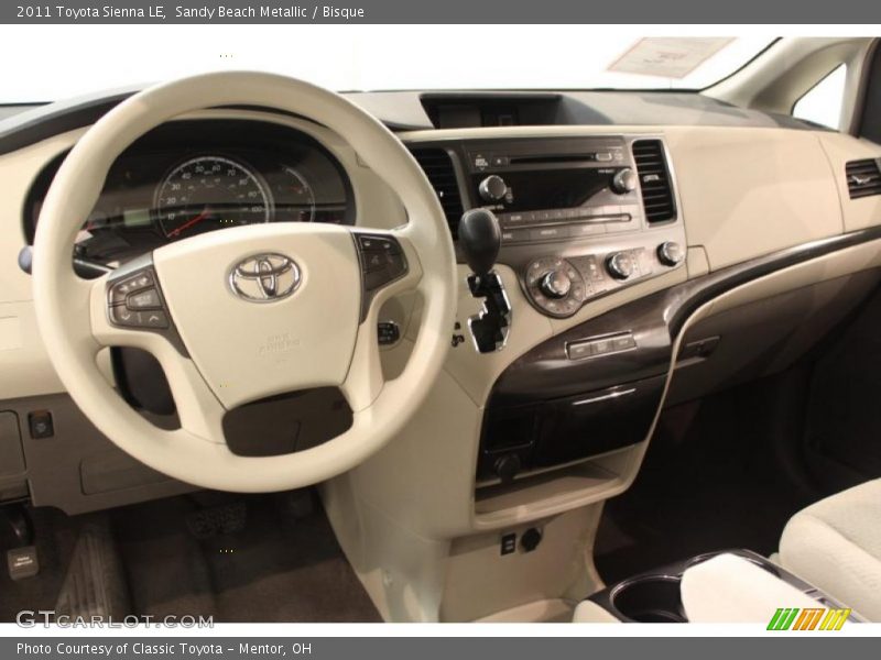 Sandy Beach Metallic / Bisque 2011 Toyota Sienna LE