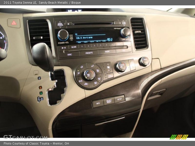 Sandy Beach Metallic / Bisque 2011 Toyota Sienna LE