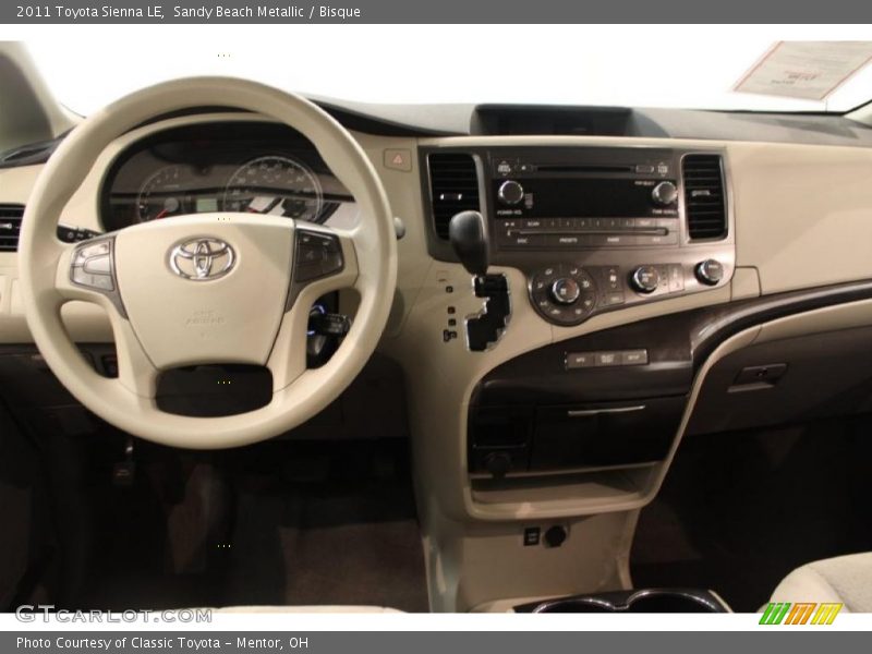 Sandy Beach Metallic / Bisque 2011 Toyota Sienna LE