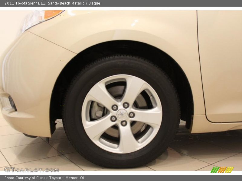 Sandy Beach Metallic / Bisque 2011 Toyota Sienna LE