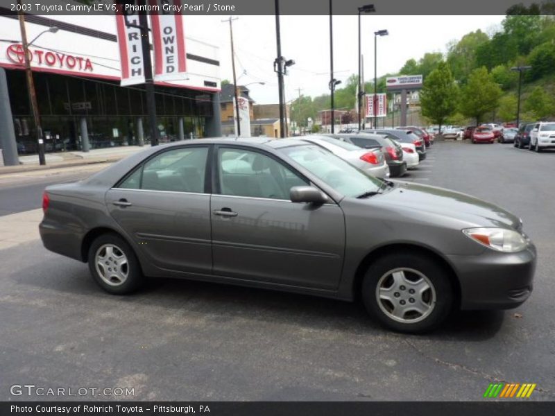 Phantom Gray Pearl / Stone 2003 Toyota Camry LE V6