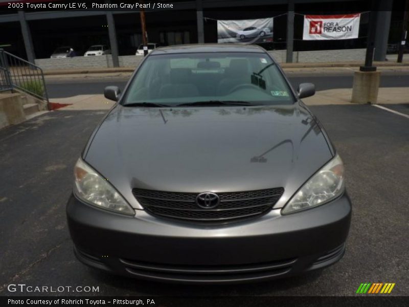 Phantom Gray Pearl / Stone 2003 Toyota Camry LE V6